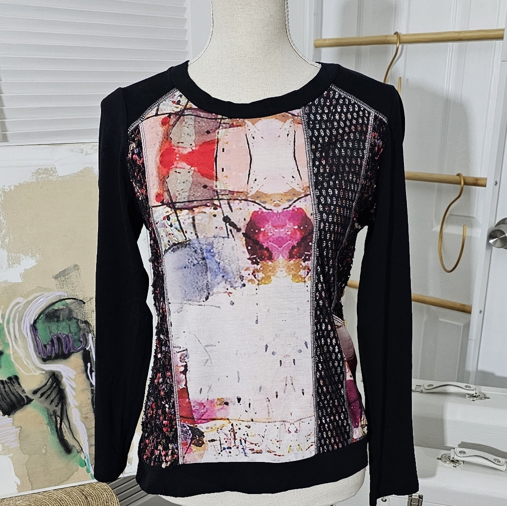 LONG SLEEVE PRINT BLOUSE🩷
